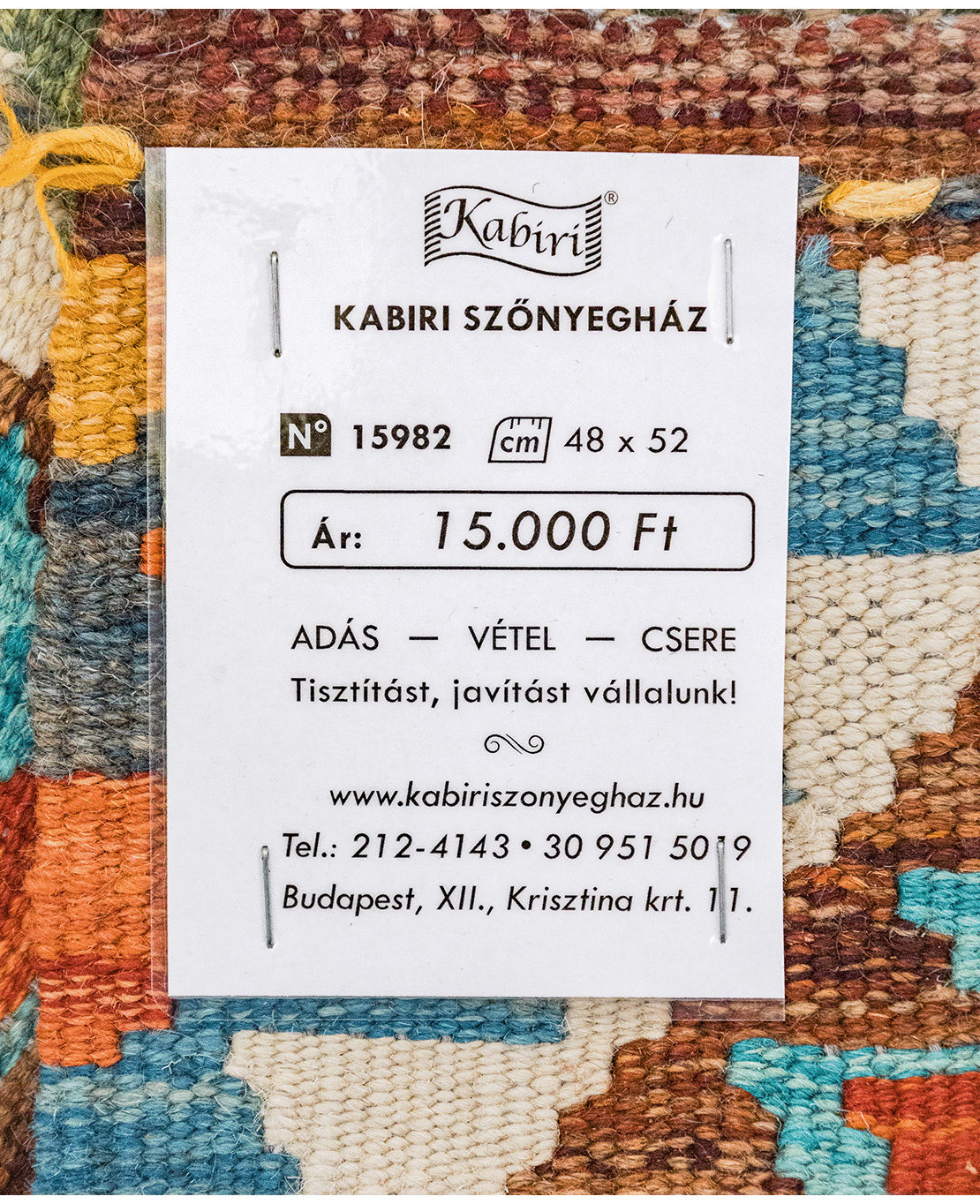 Chobi hand-made wool kilim - Image 4