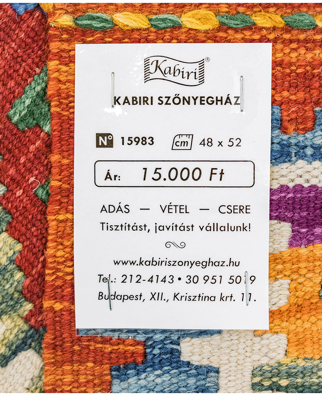 Chobi hand-made wool kilim - Image 4