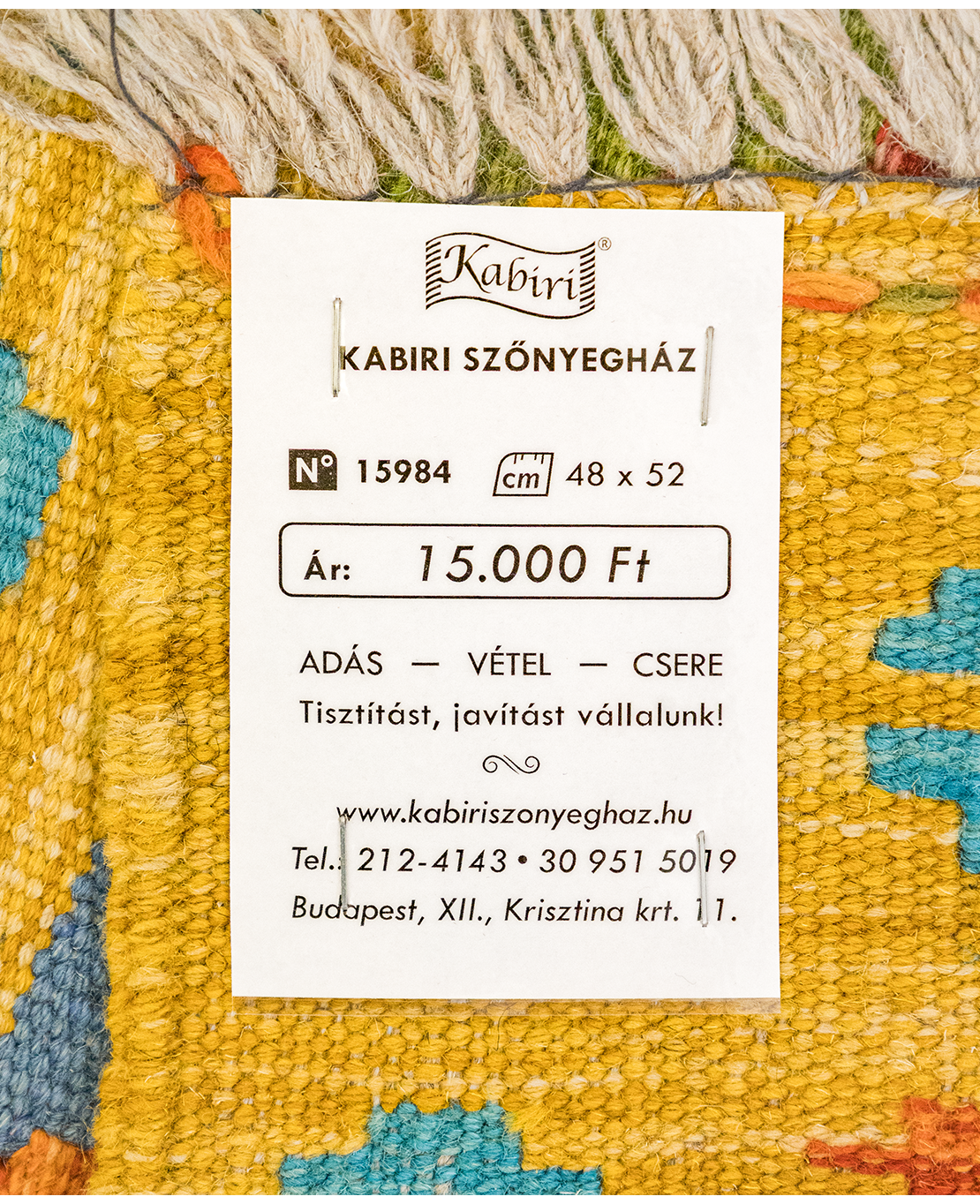 Chobi hand-made wool kilim - Image 4
