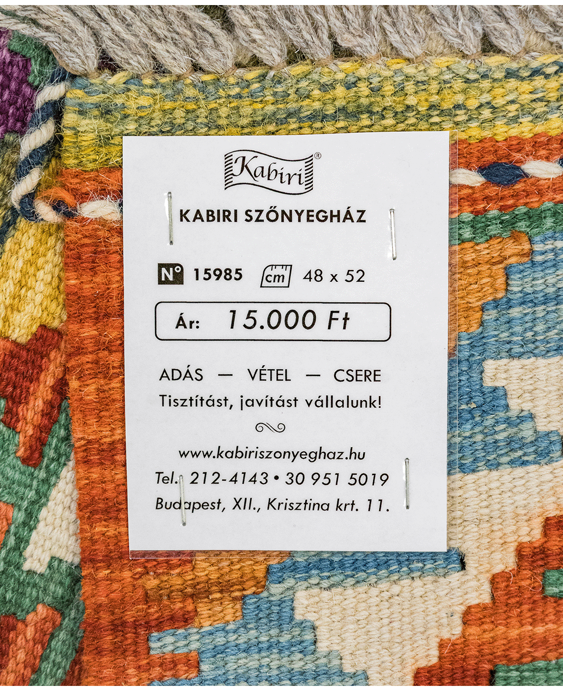 Chobi hand-made wool kilim - Image 4