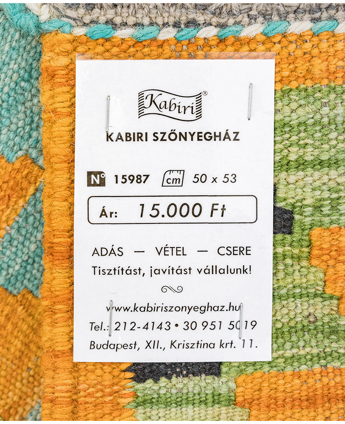 Chobi hand-made wool kilim - Image 4