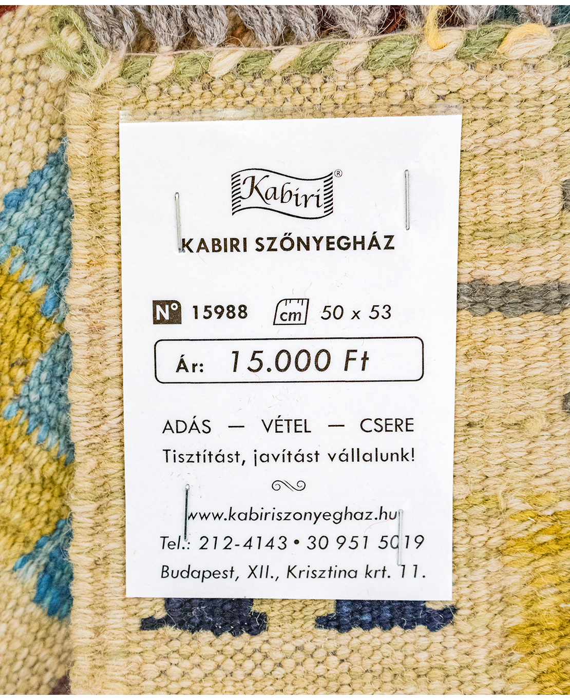 Chobi hand-made wool kilim - Image 4