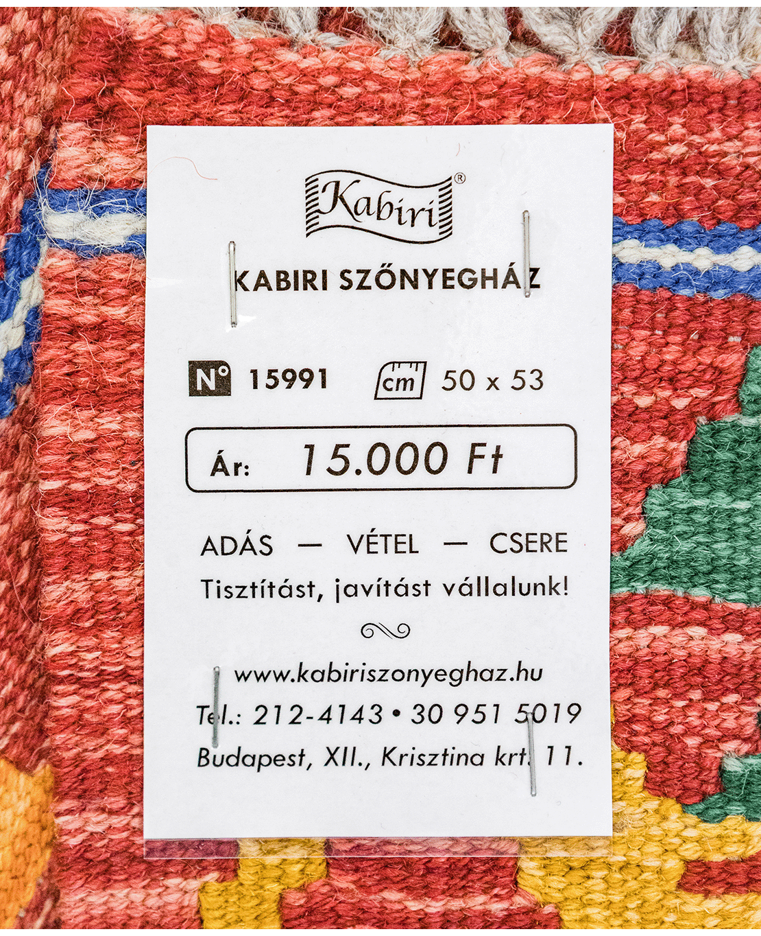 Chobi hand-made wool kilim - Image 4