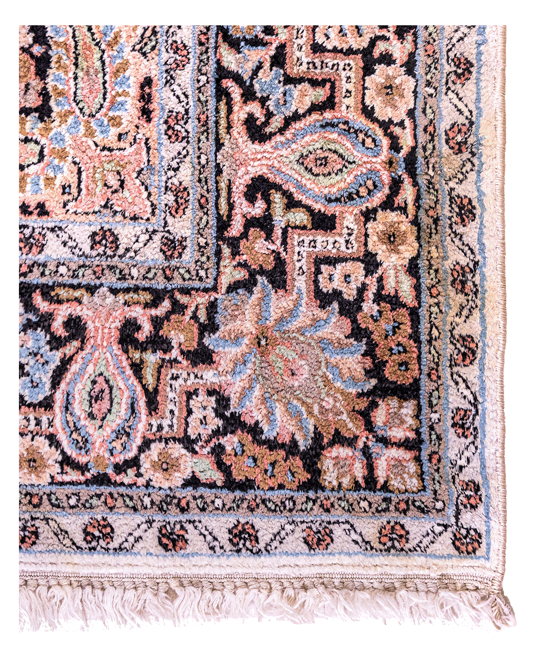 Pakistani Kashmiri handmade silk rug - Image 2