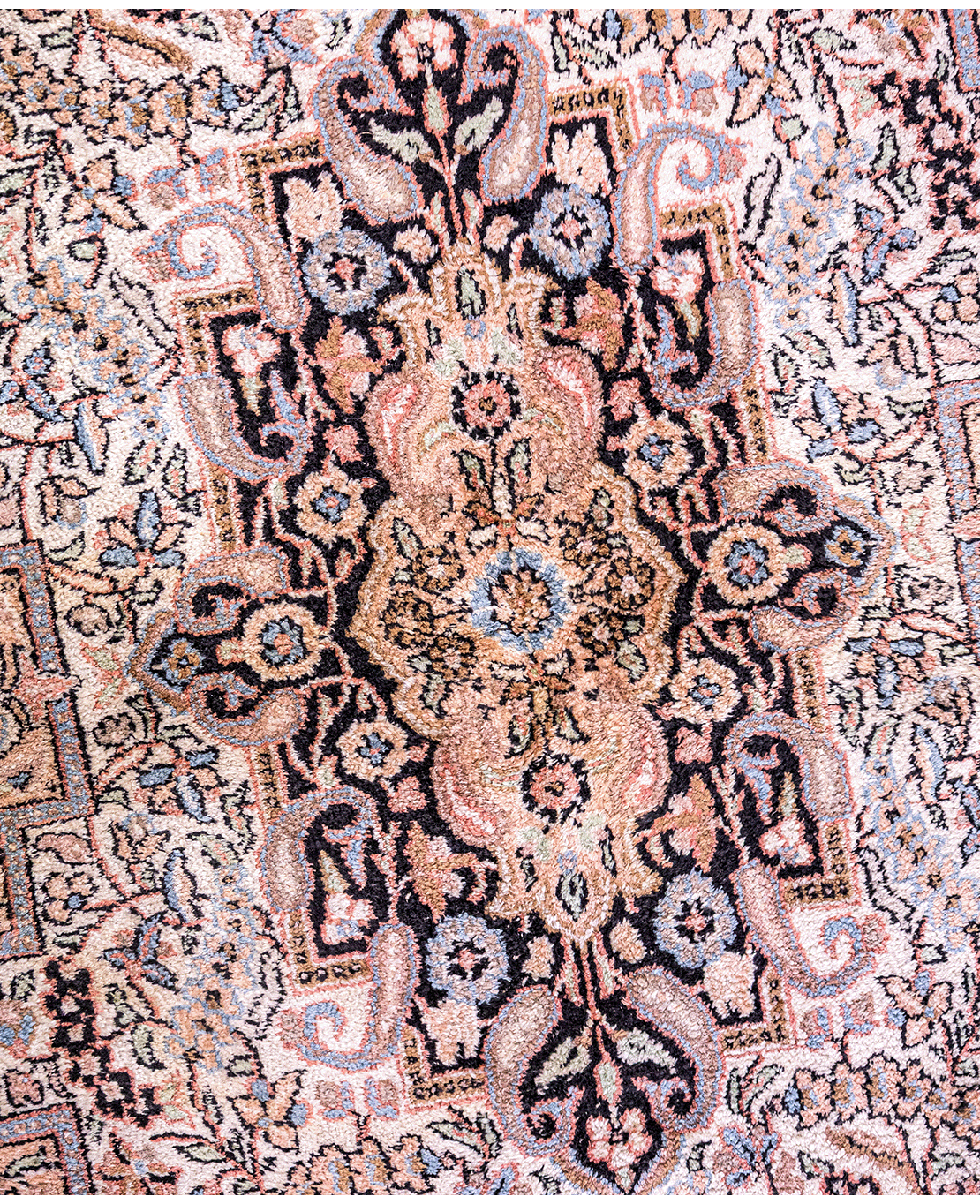 Pakistani Kashmiri handmade silk rug - Image 3