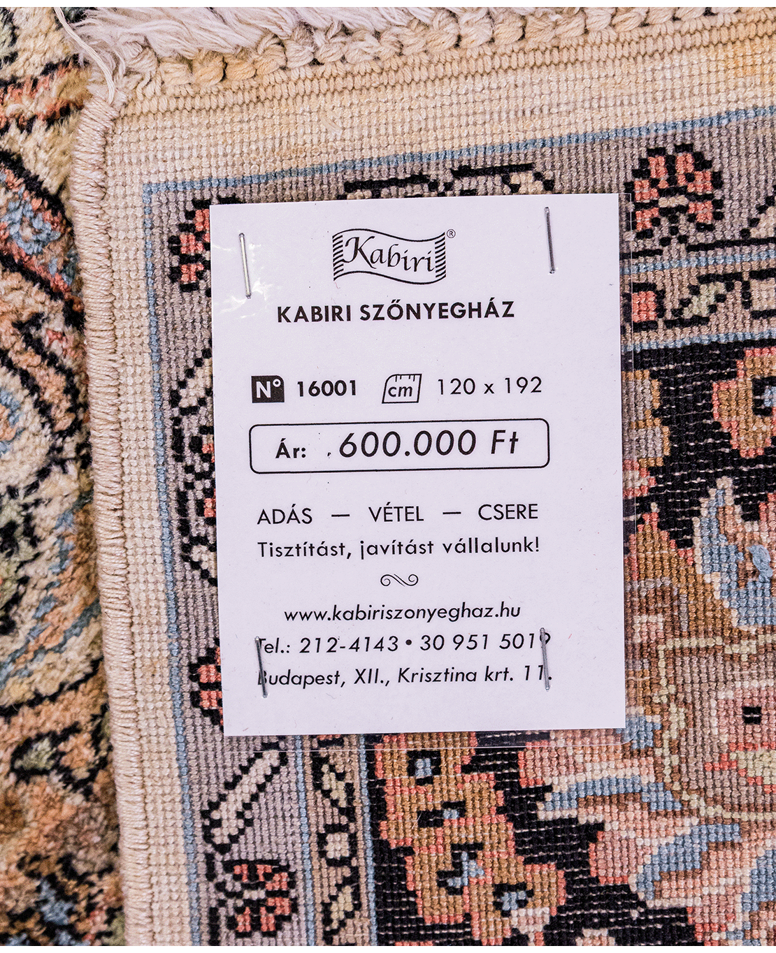 Pakistani Kashmiri handmade silk rug - Image 7