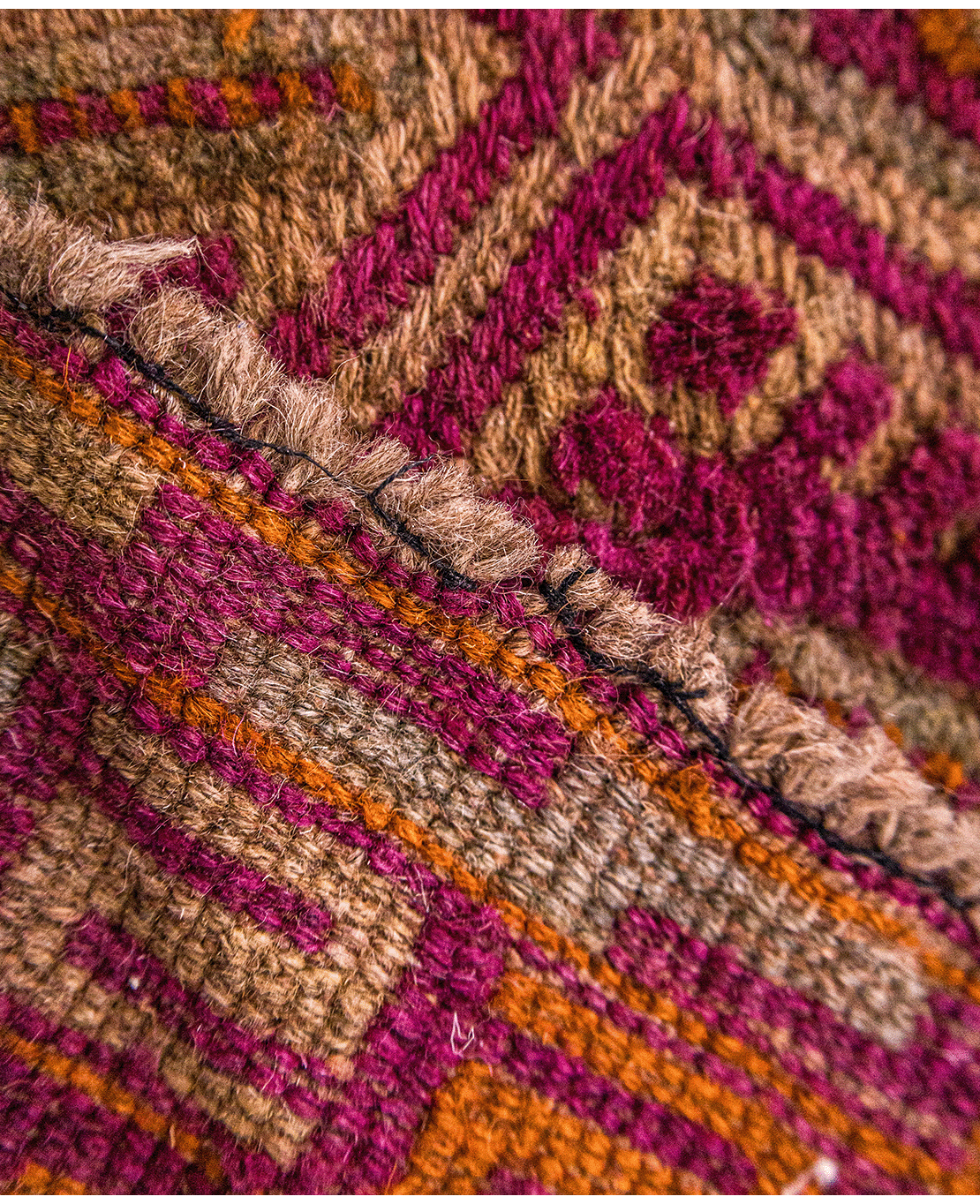 Afghan Nachoni handmade wool rug - Image 4