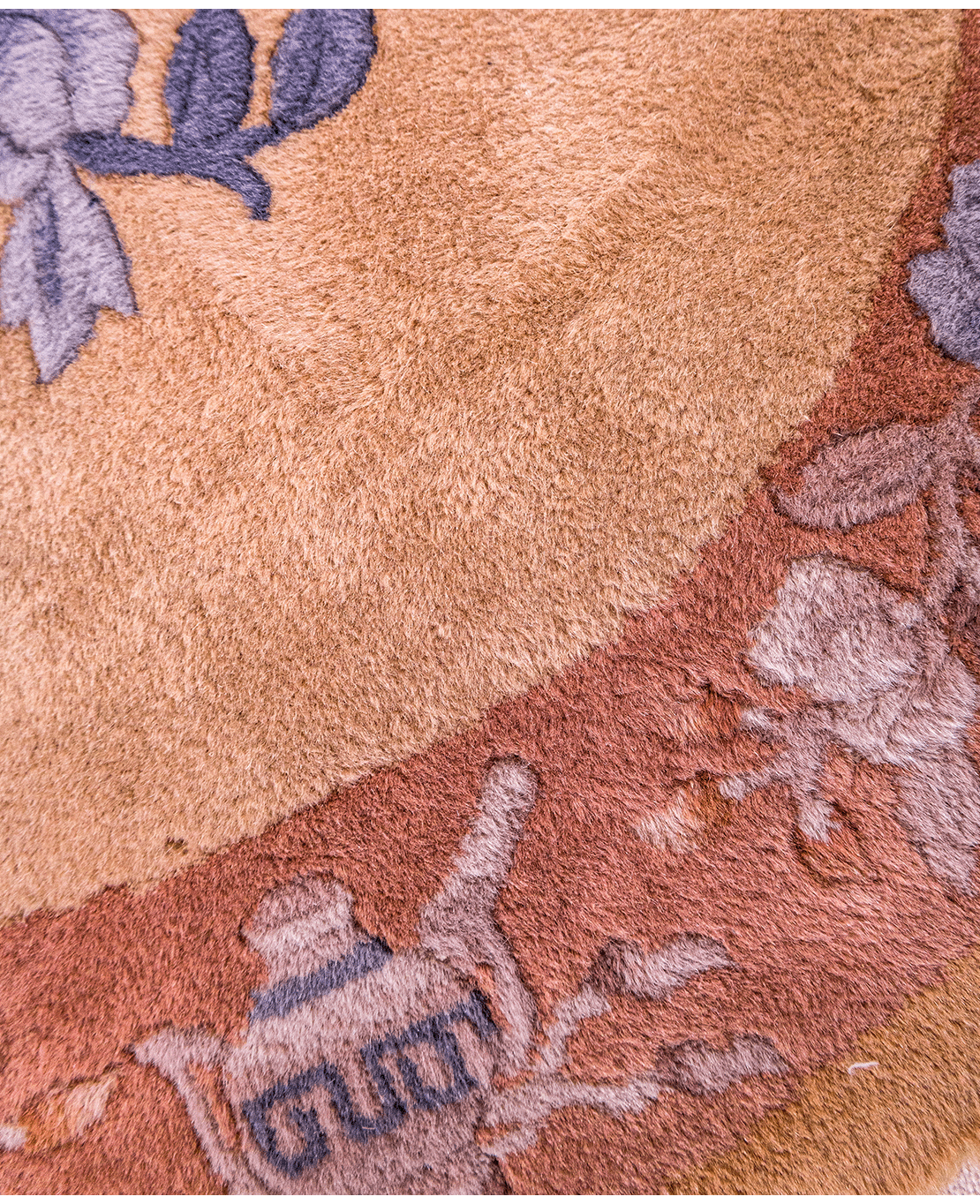 Chinese hand-knotted round wool rug - Image 3