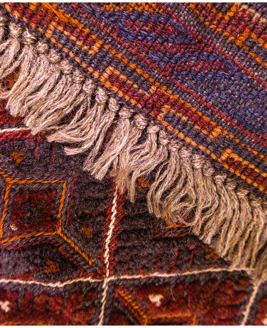 Afghan Nachoni handmade wool rug - Image 4