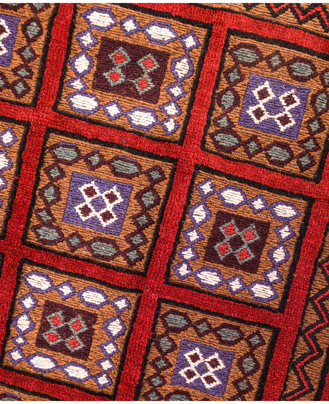 Afghan Berjesta hand-knotted wool rug - Image 3
