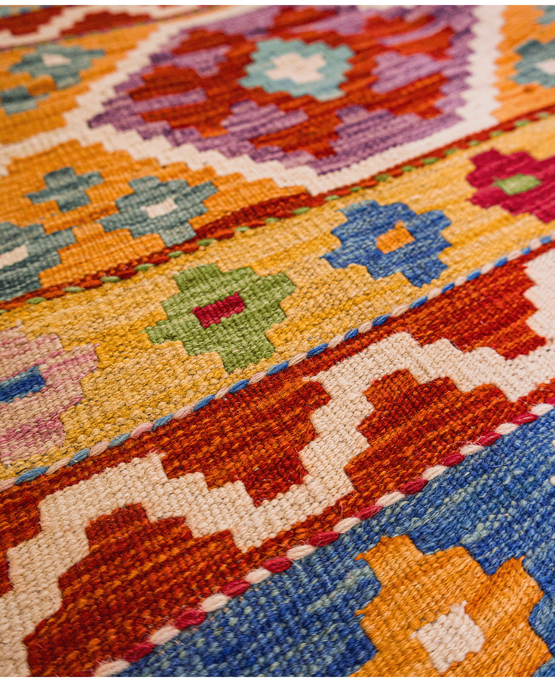 Chobi hand-made wool kilim - Image 3