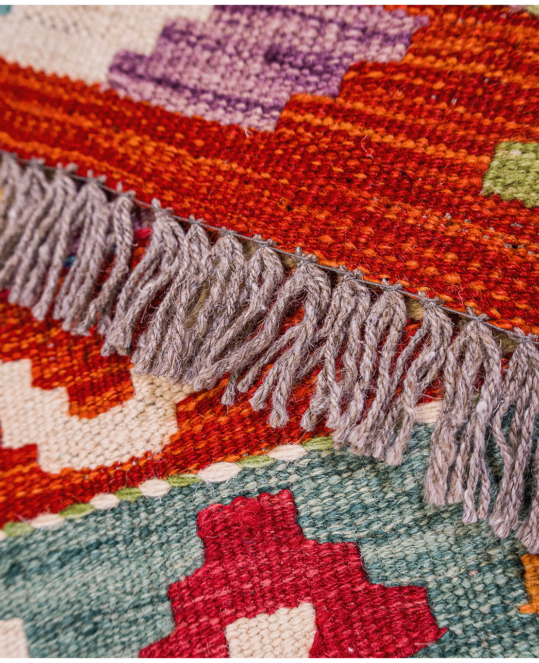 Chobi hand-made wool kilim - Image 4