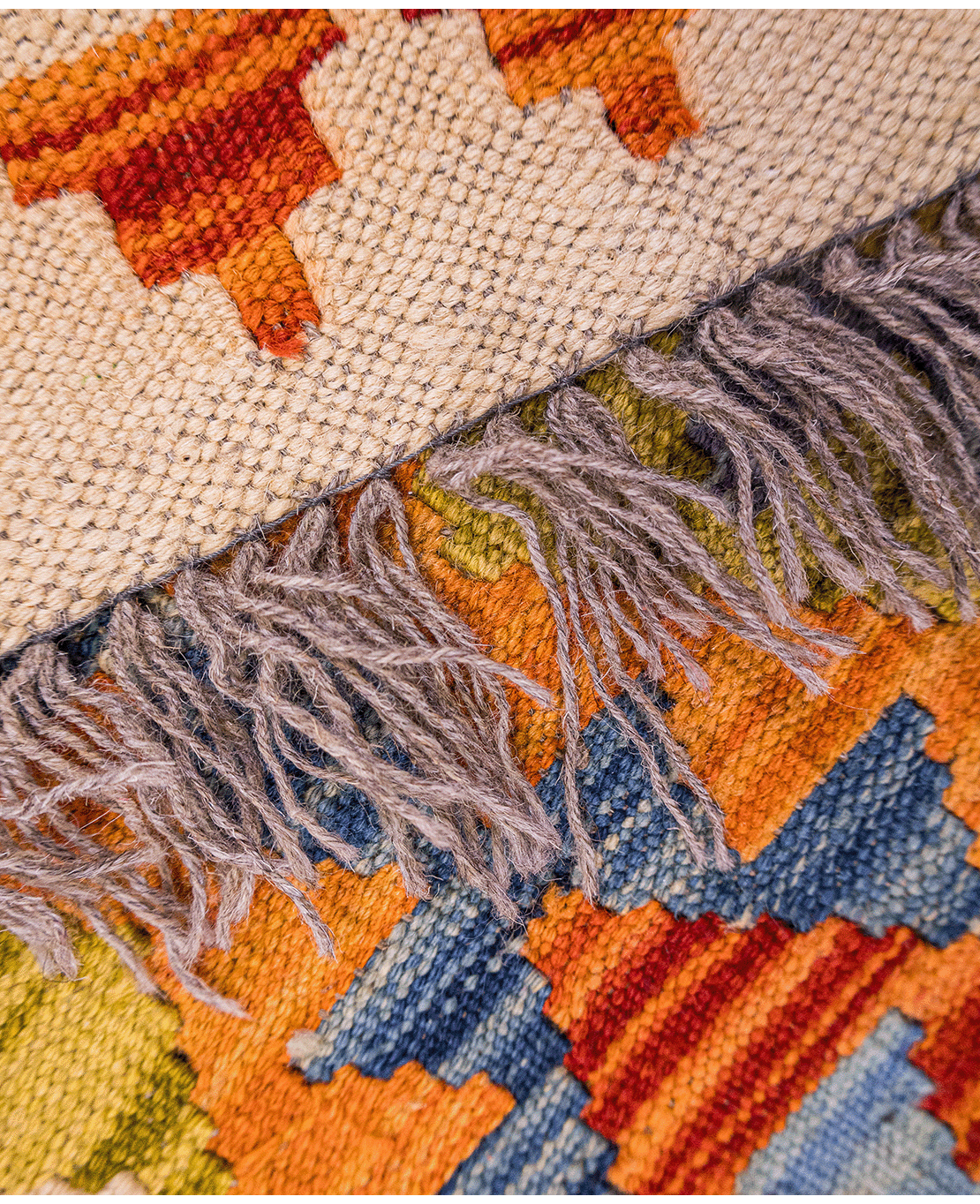 Chobi hand-made wool kilim - Image 4