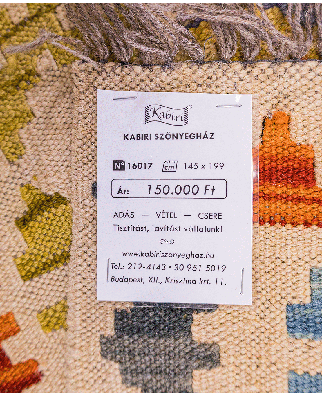 Chobi hand-made wool kilim - Image 5