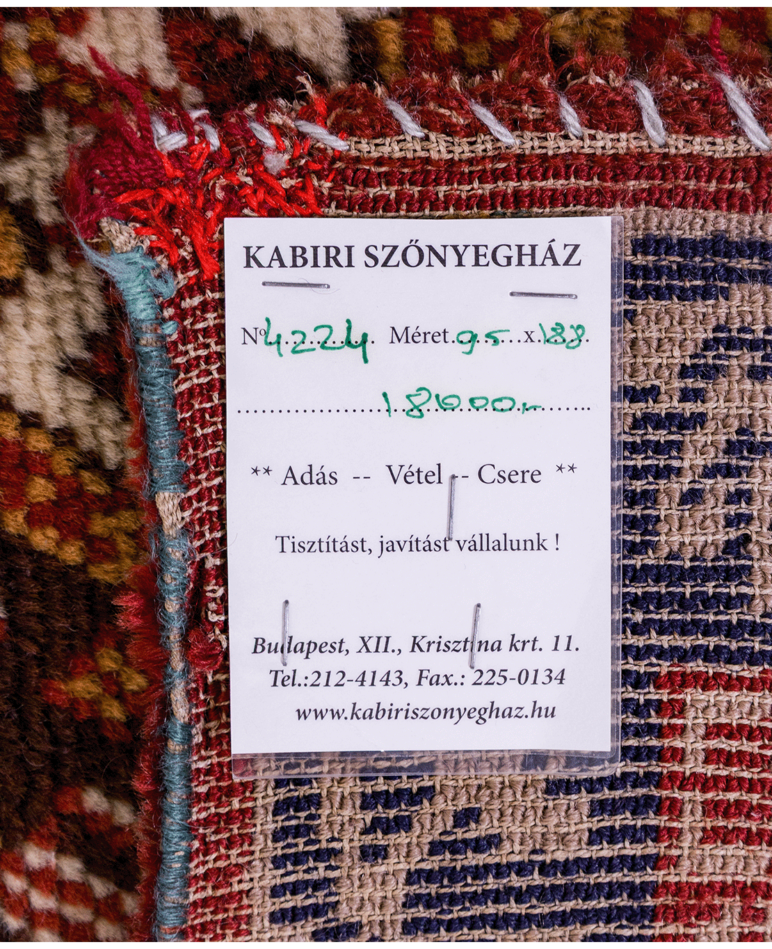 Hungarian Kongre hand-knotted wool rug - Image 6