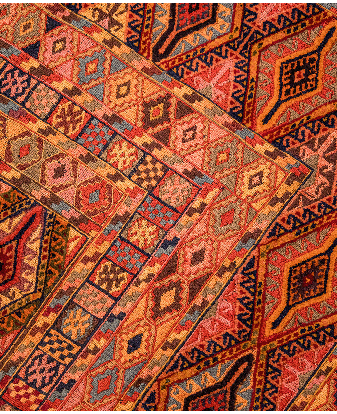 Super Nachoni handmade mixed-technique wool rug - Image 3