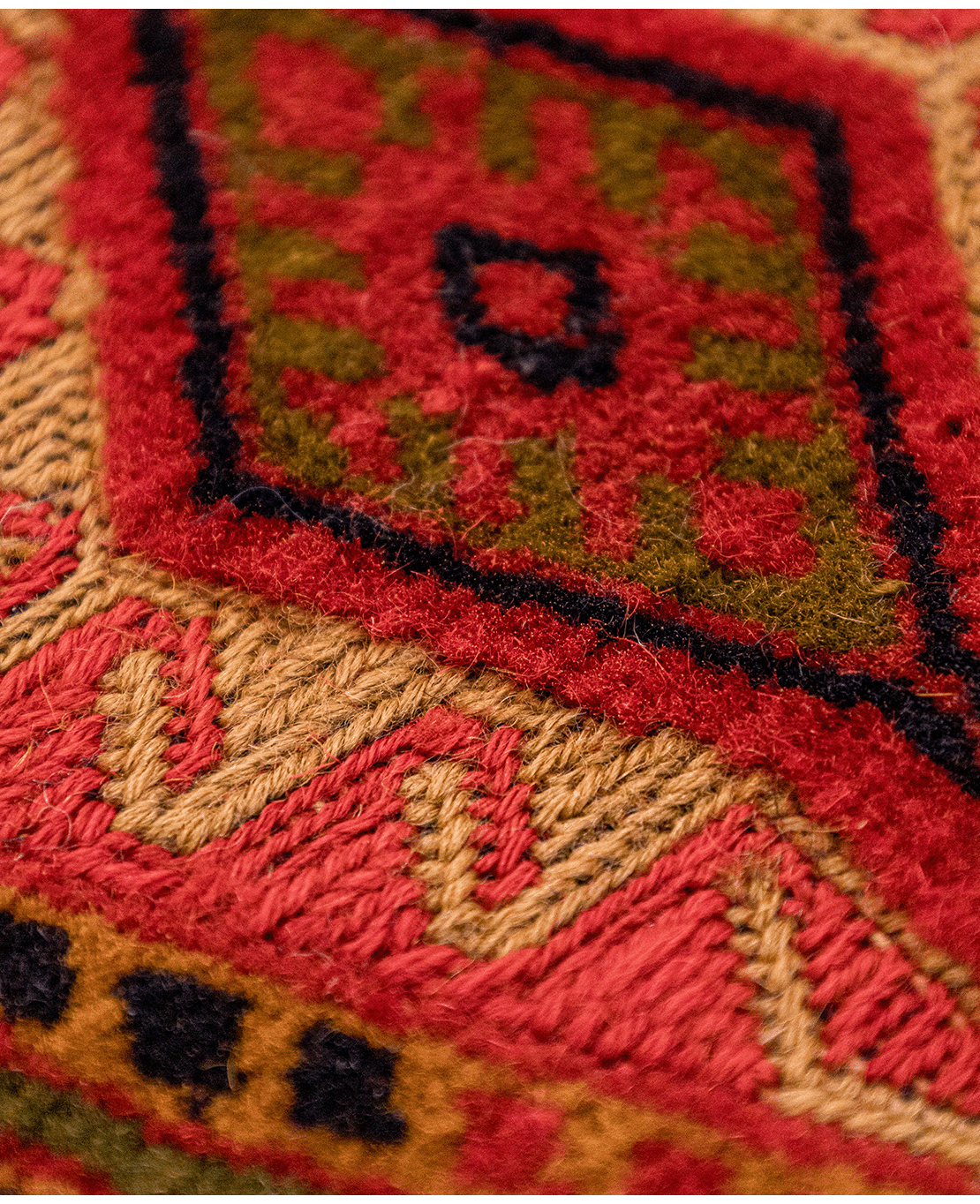 Super Nachoni handmade mixed-technique wool rug - Image 3