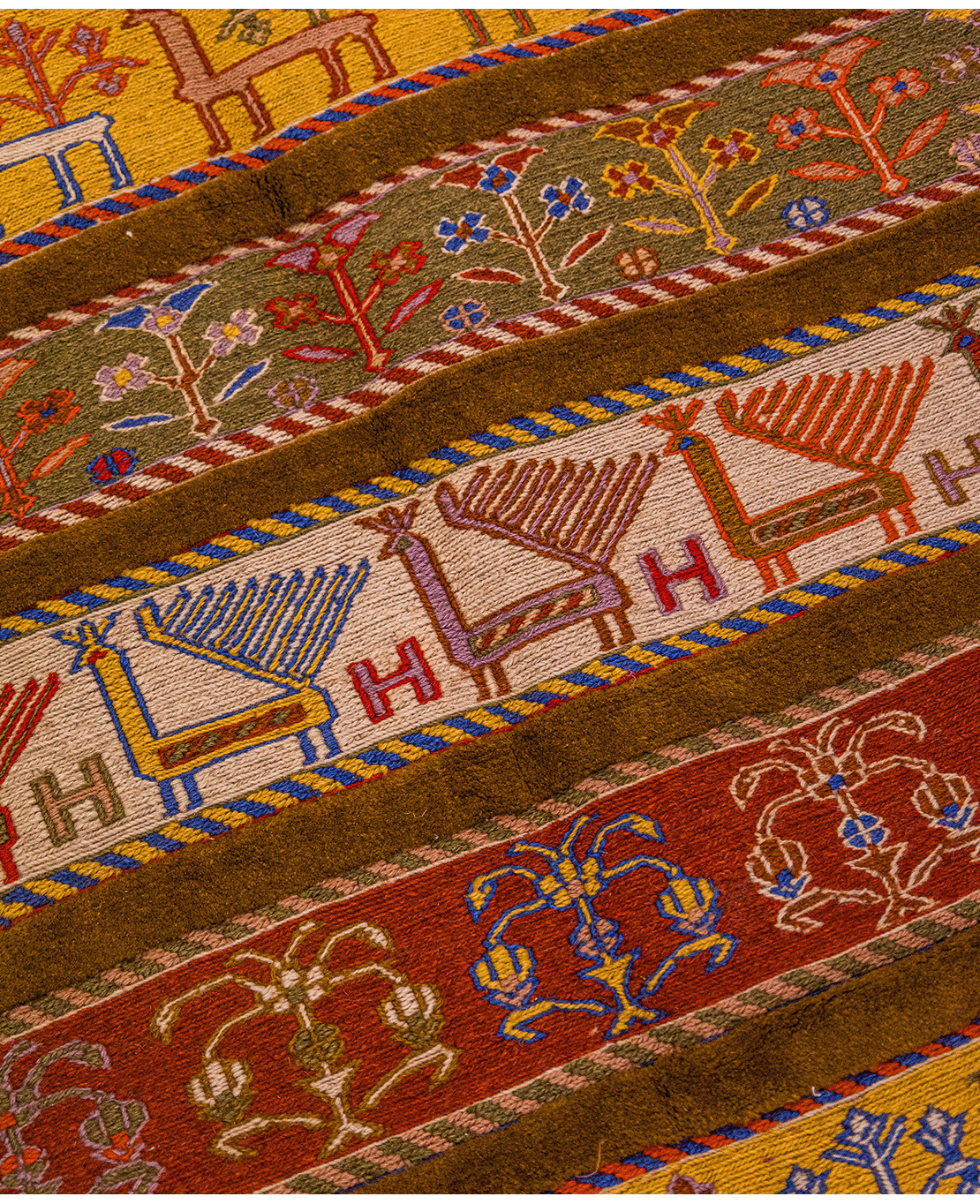 Afghan nimbaft handwoven wool kilim - Image 3