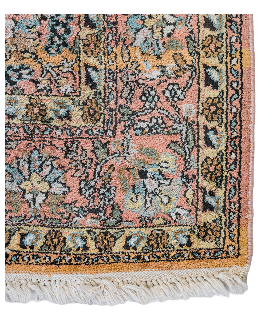 Pakistani Kashmiri handmade silk rug - Image 3