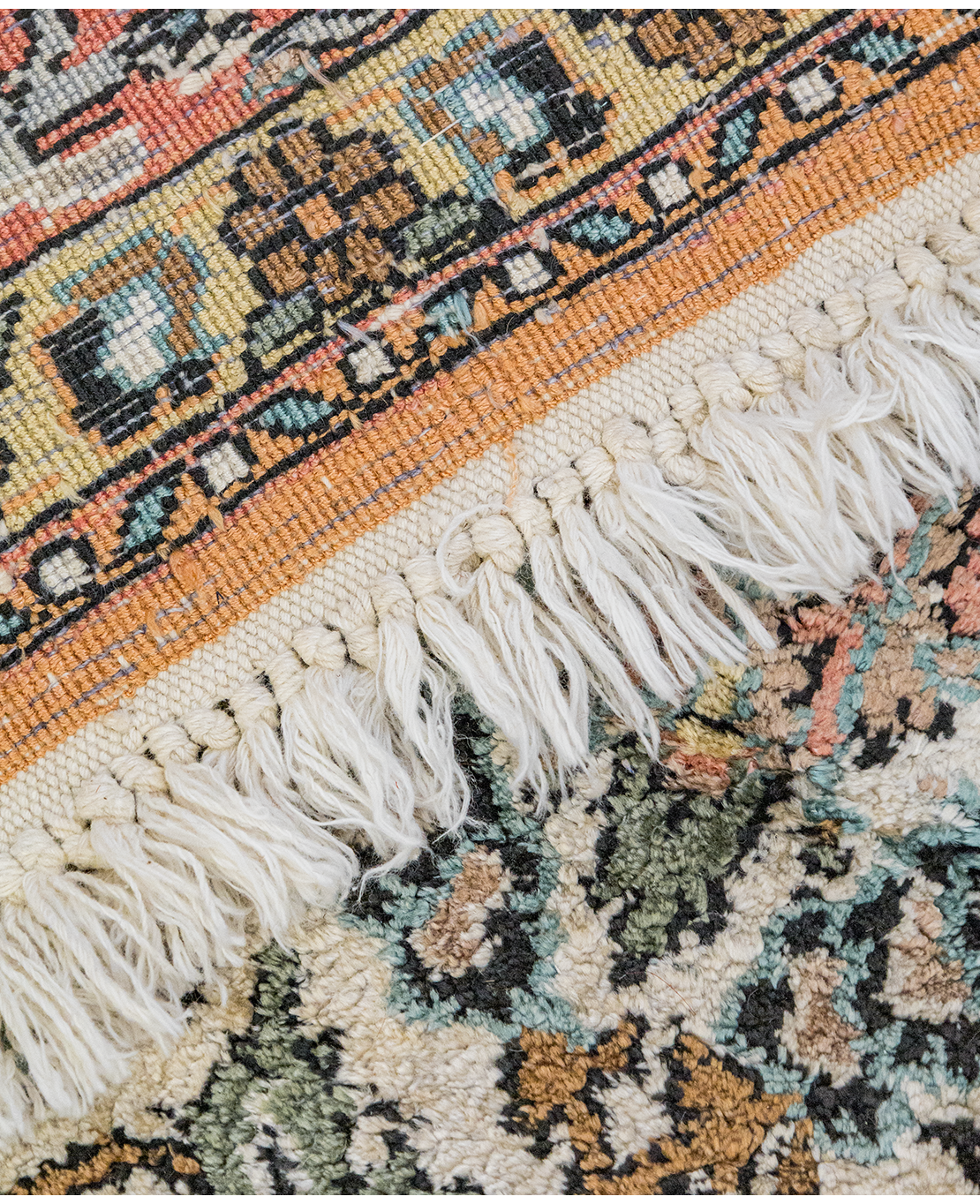 Pakistani Kashmiri handmade silk rug - Image 4