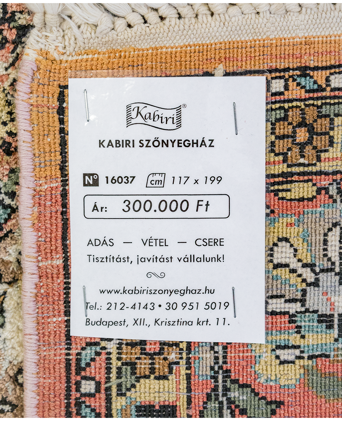 Pakistani Kashmiri handmade silk rug - Image 6