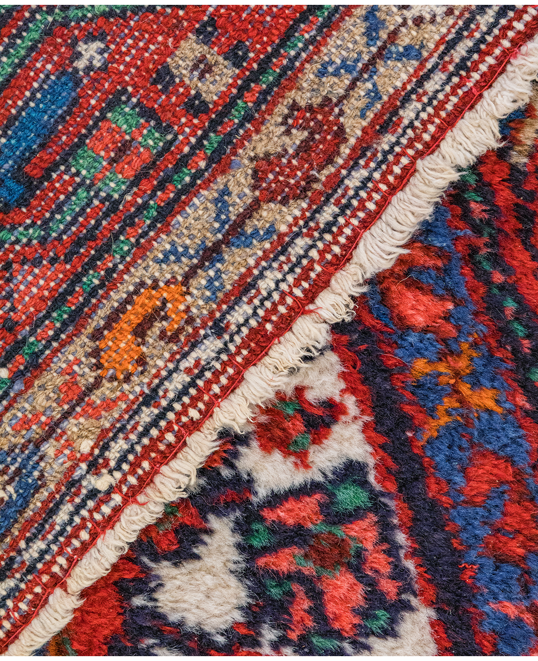 Iranian Hamadan handmade wool rug - Image 3