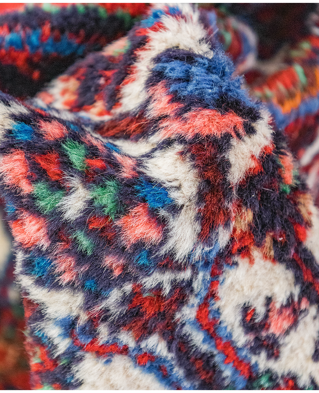 Iranian Hamadan handmade wool rug - Image 4