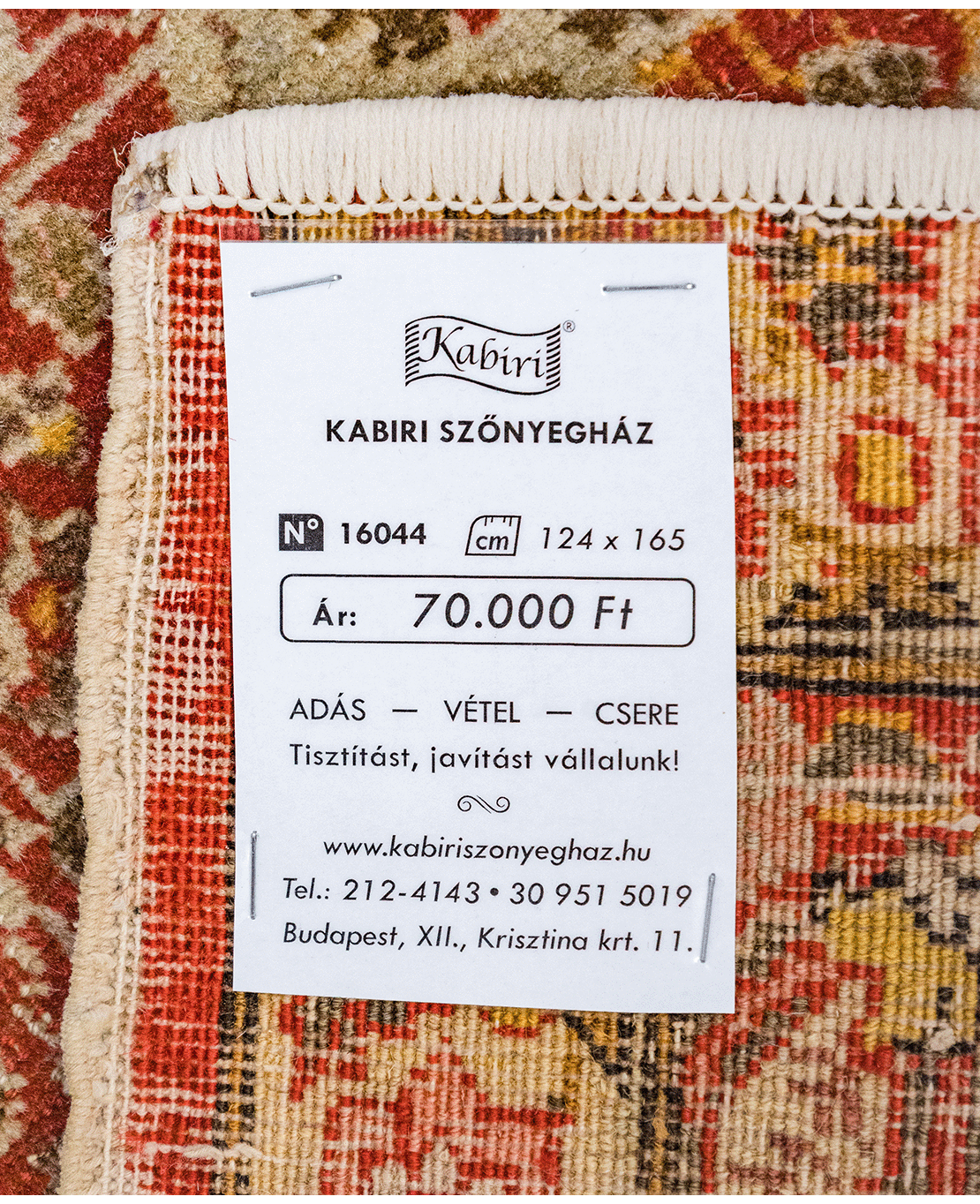 Turkish Kayseri hand-knotted wool rug - Image 7