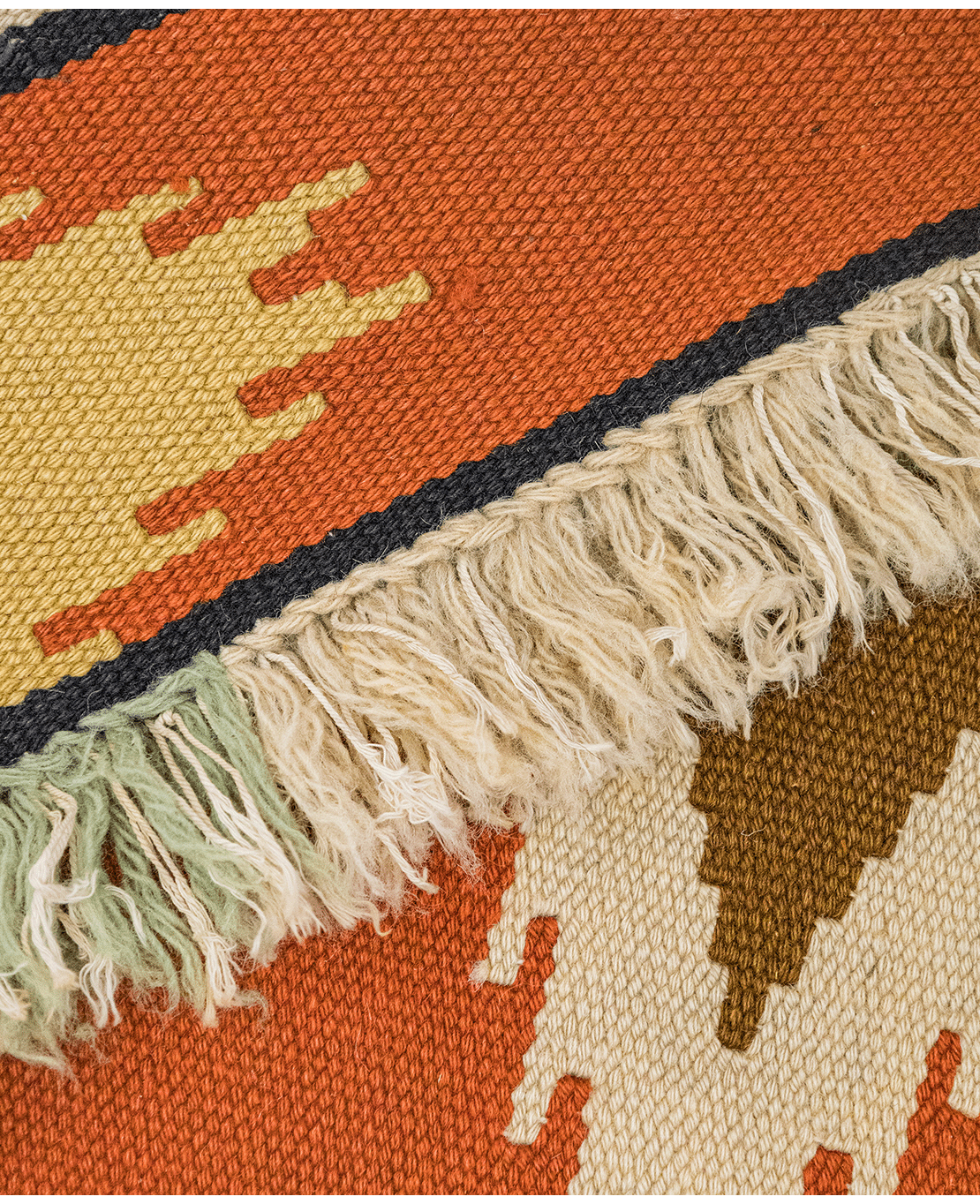 Torontál handwoven wool kilim - Image 4