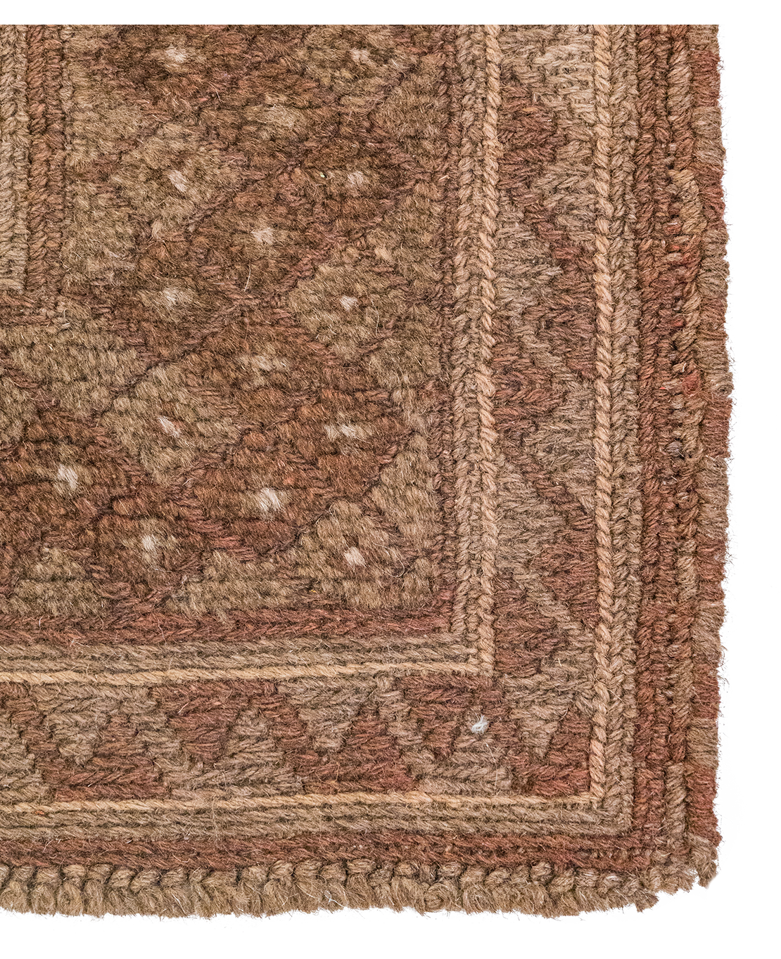 Afghan Nachoni handmade mixed-technique wool rug - Image 3