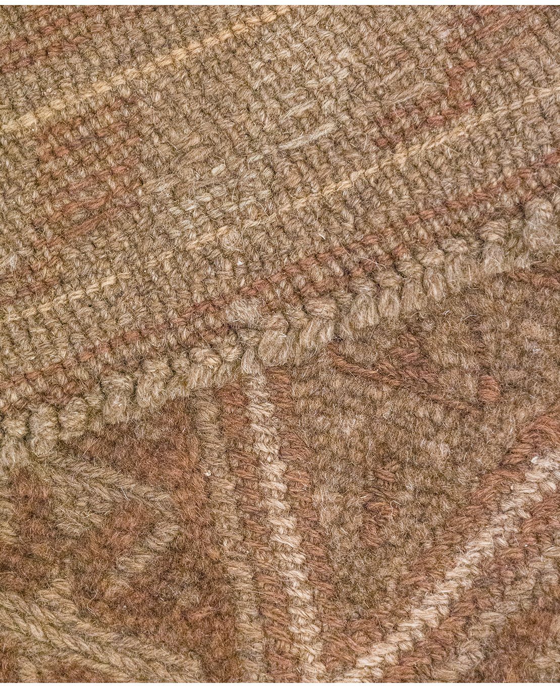 Afghan Nachoni handmade mixed-technique wool rug - Image 5