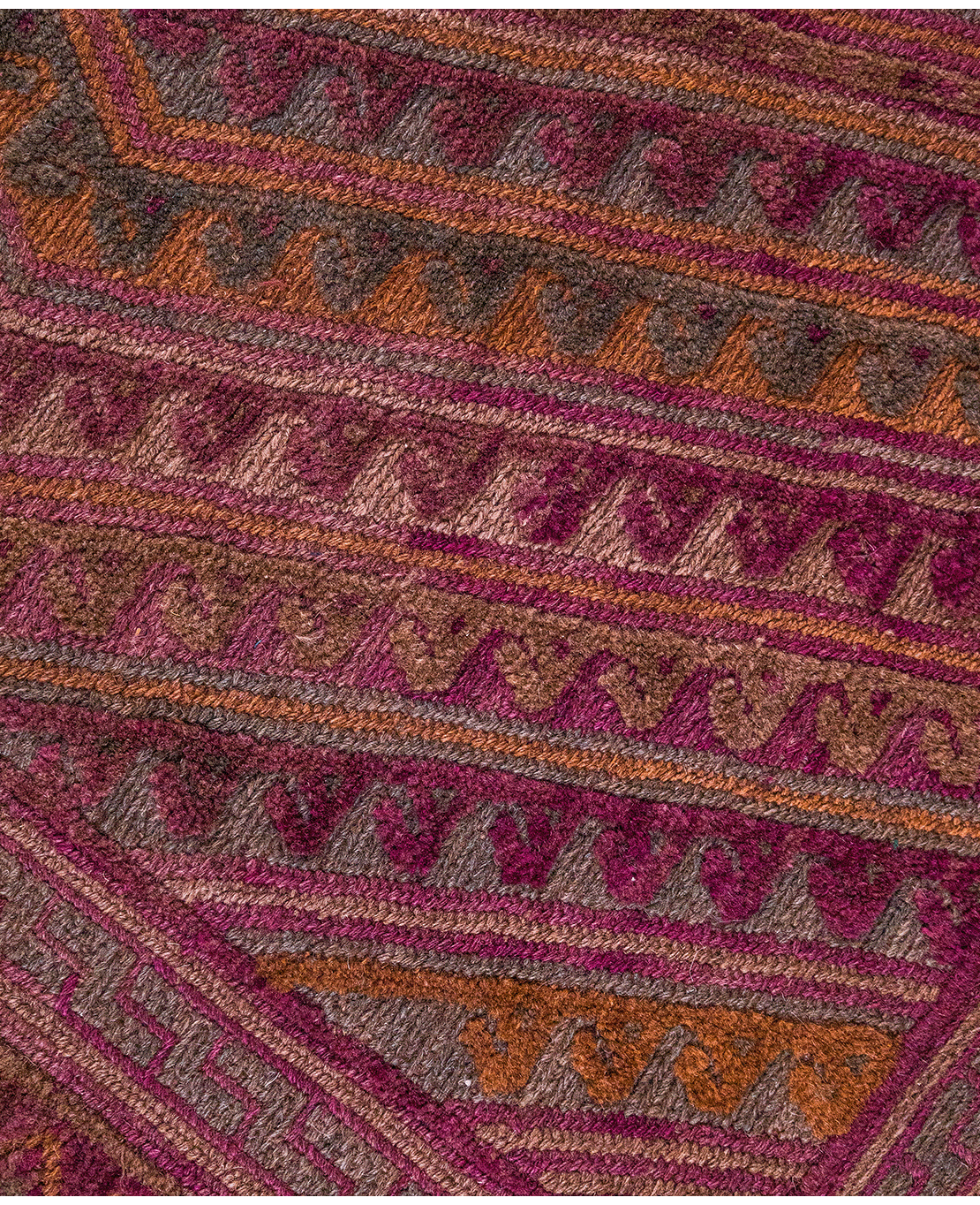 Afghan Nachoni handmade mixed-technique wool rug - Image 3