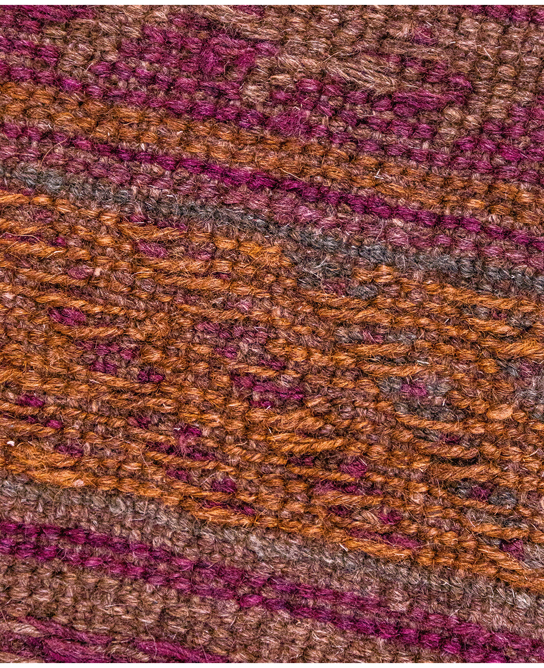 Afghan Nachoni handmade mixed-technique wool rug - Image 5