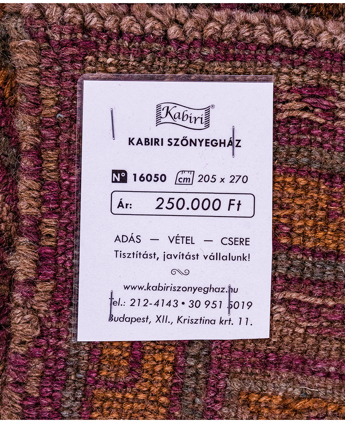 Afghan Nachoni handmade mixed-technique wool rug - Image 6