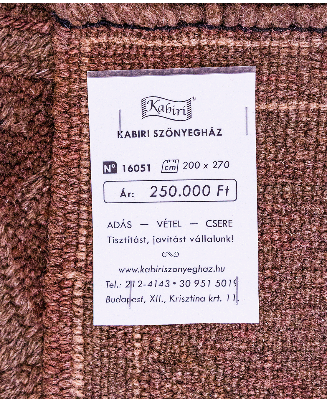 Afghan Nachoni handmade mixed-technique wool rug - Image 6