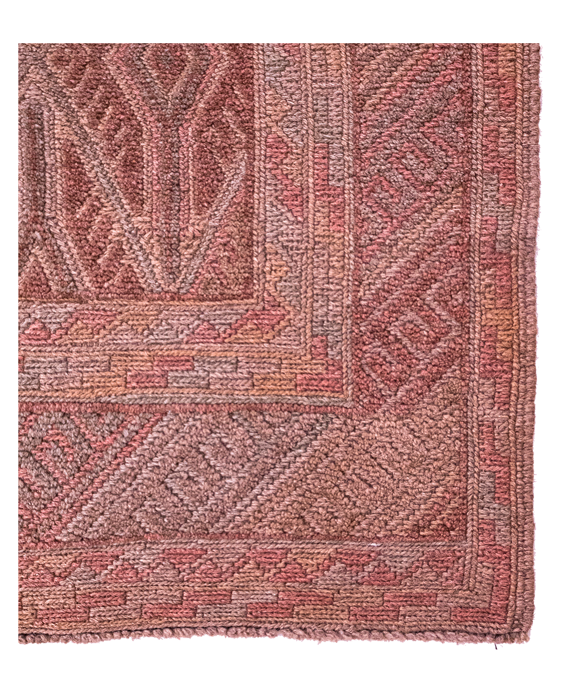 Afghan Nachoni handmade mixed-technique wool rug - Image 2