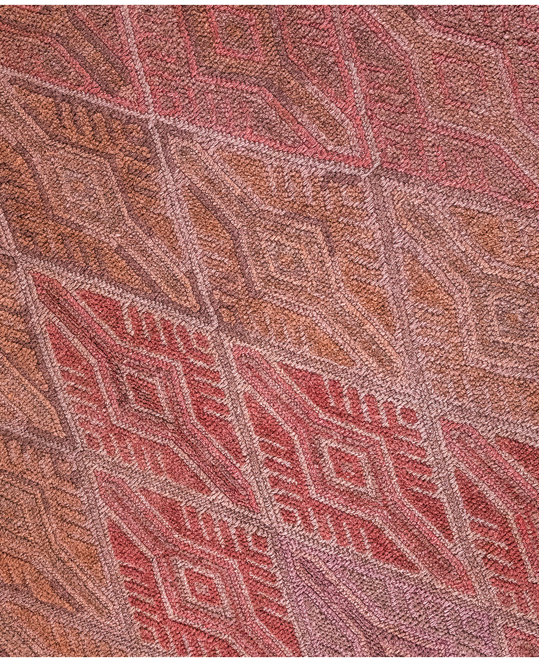 Afghan Nachoni handmade mixed-technique wool rug - Image 3