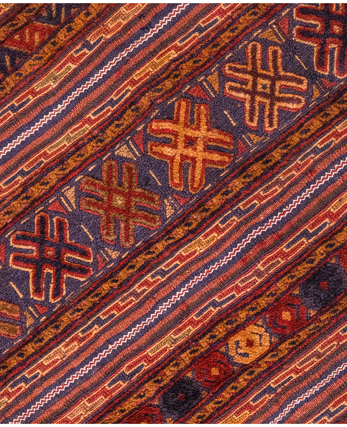 Afghan nimbaft handwoven wool kilim - Image 3