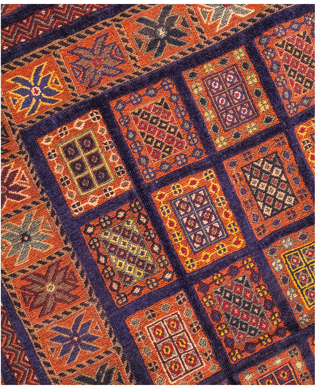 Afghan Berjesta hand-knotted wool rug - Image 3