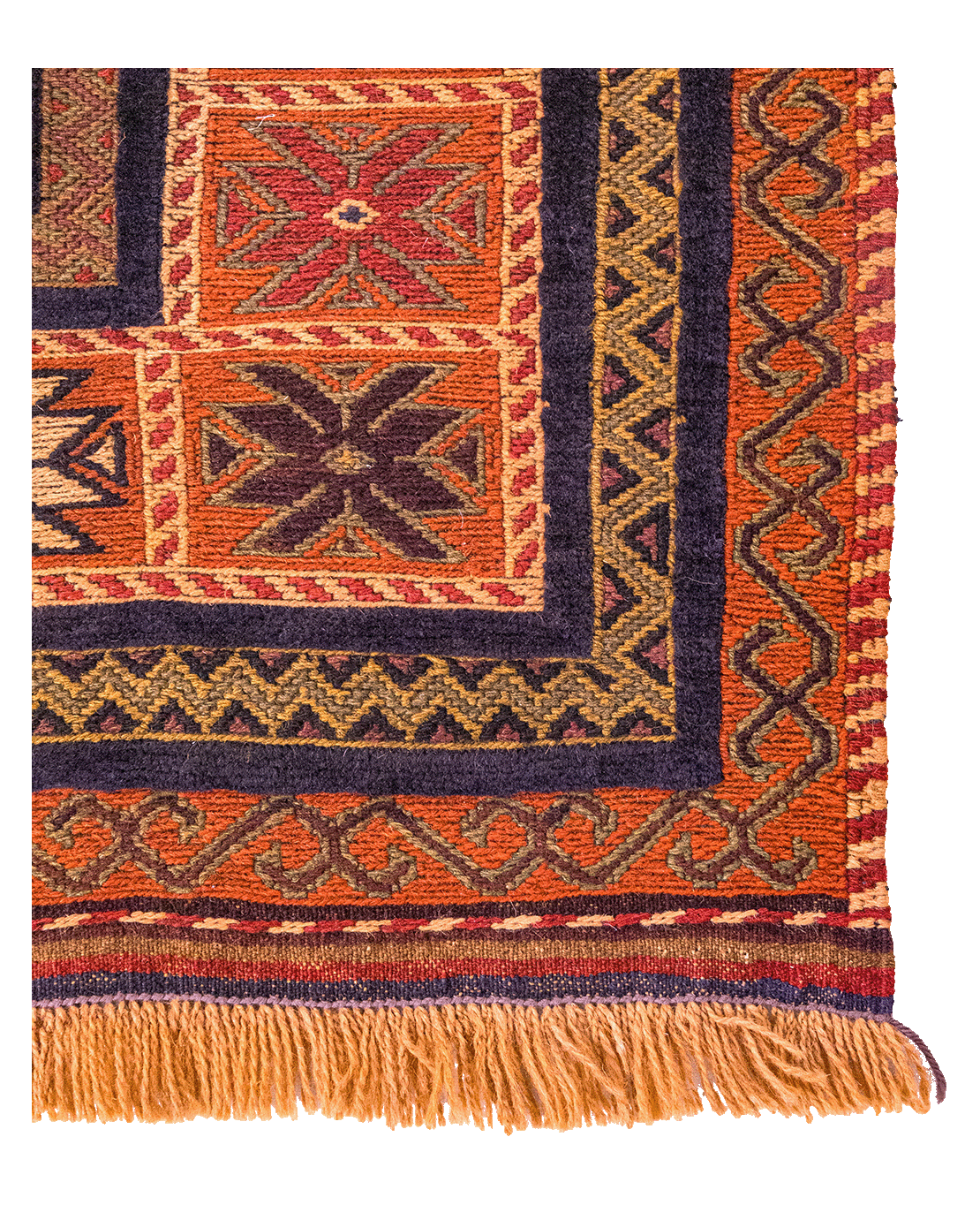 Afghan Berjesta hand-knotted wool rug - Image 2