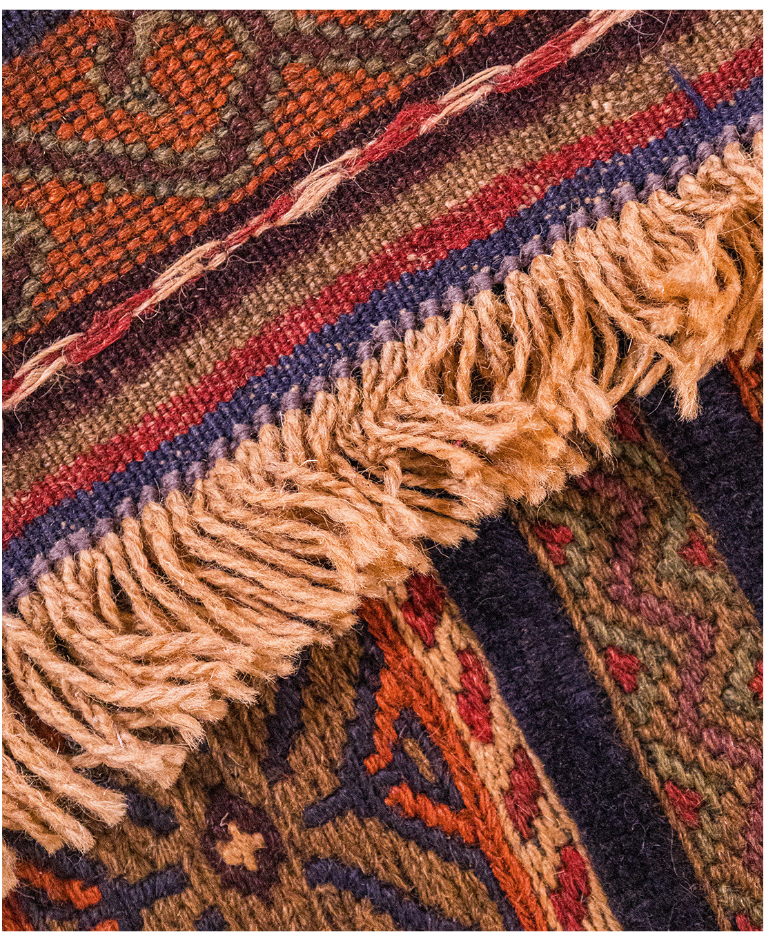 Afghan Berjesta hand-knotted wool rug - Image 4
