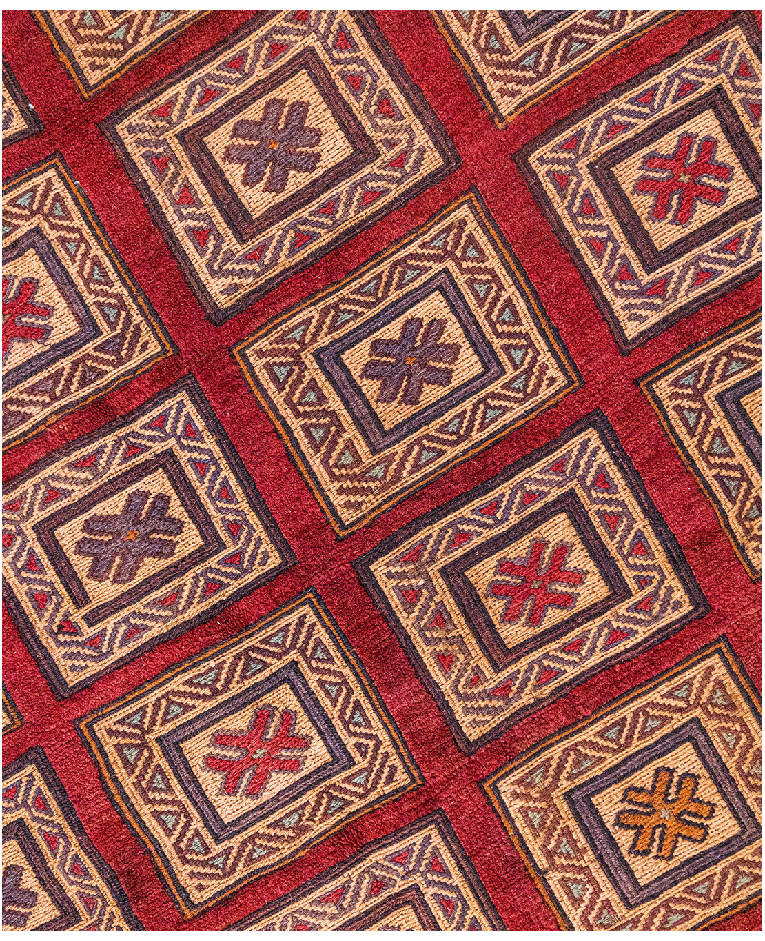 Afghan Berjesta hand-knotted wool rug - Image 3