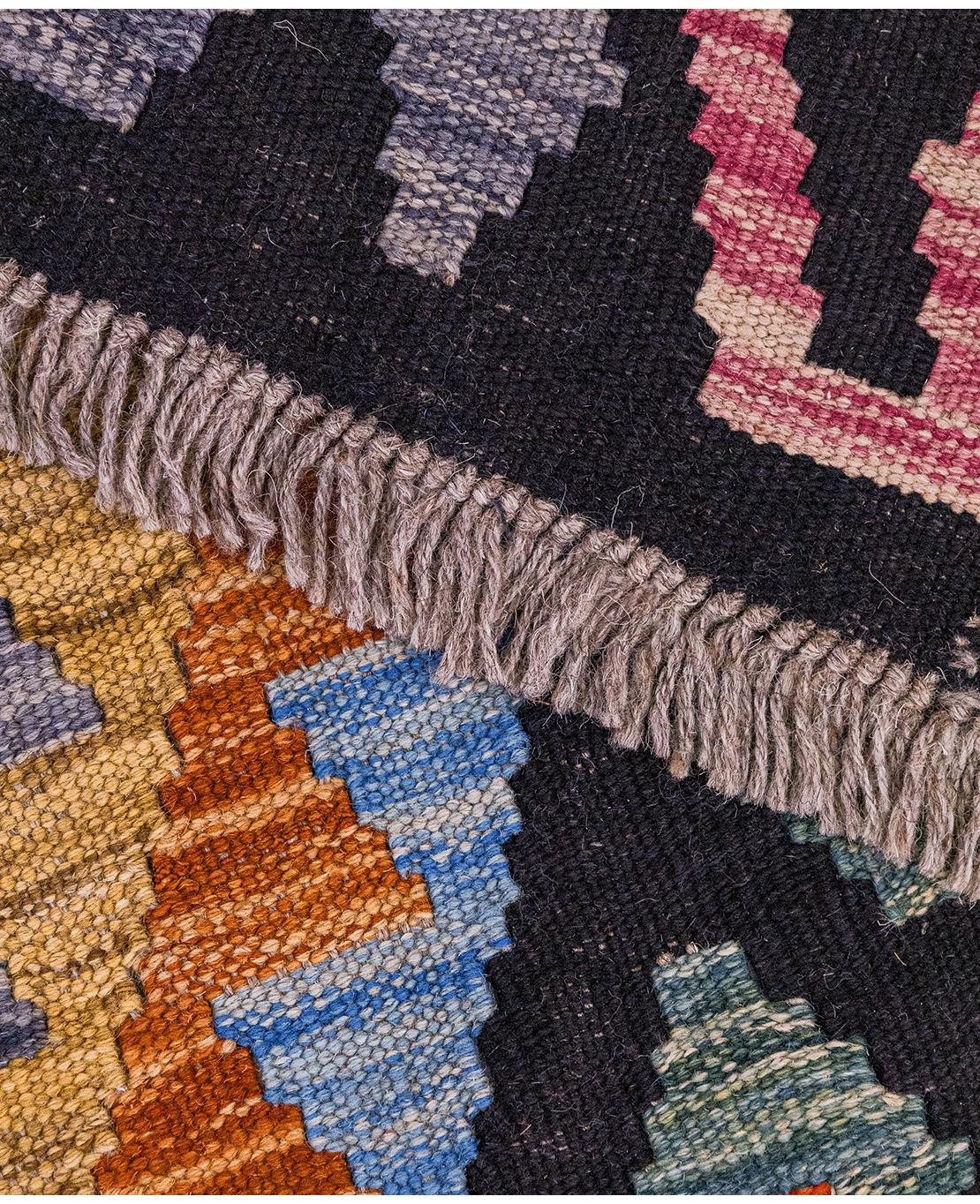 Afghan old style kilim - Image 4