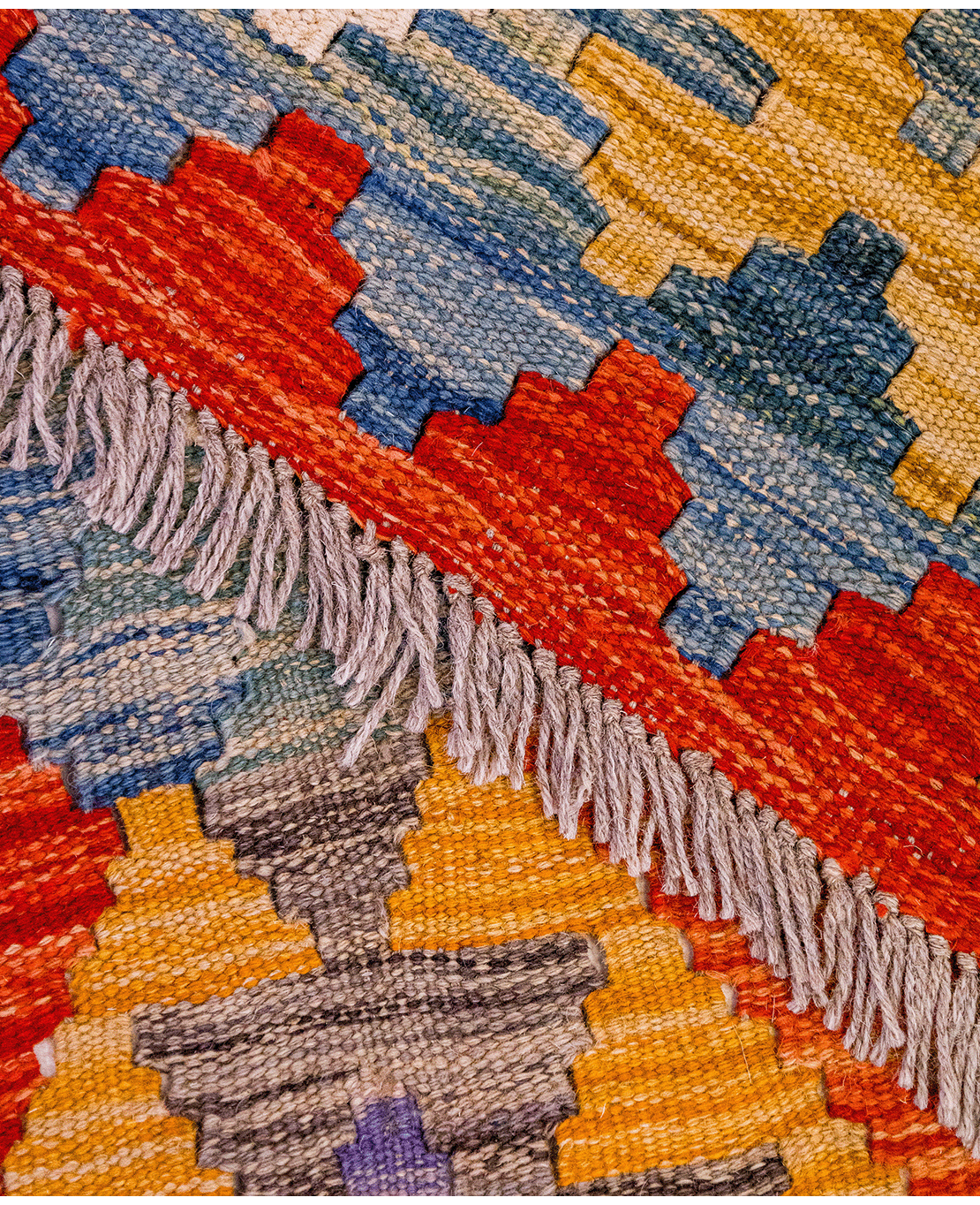 Afghan old style kilim - Image 4