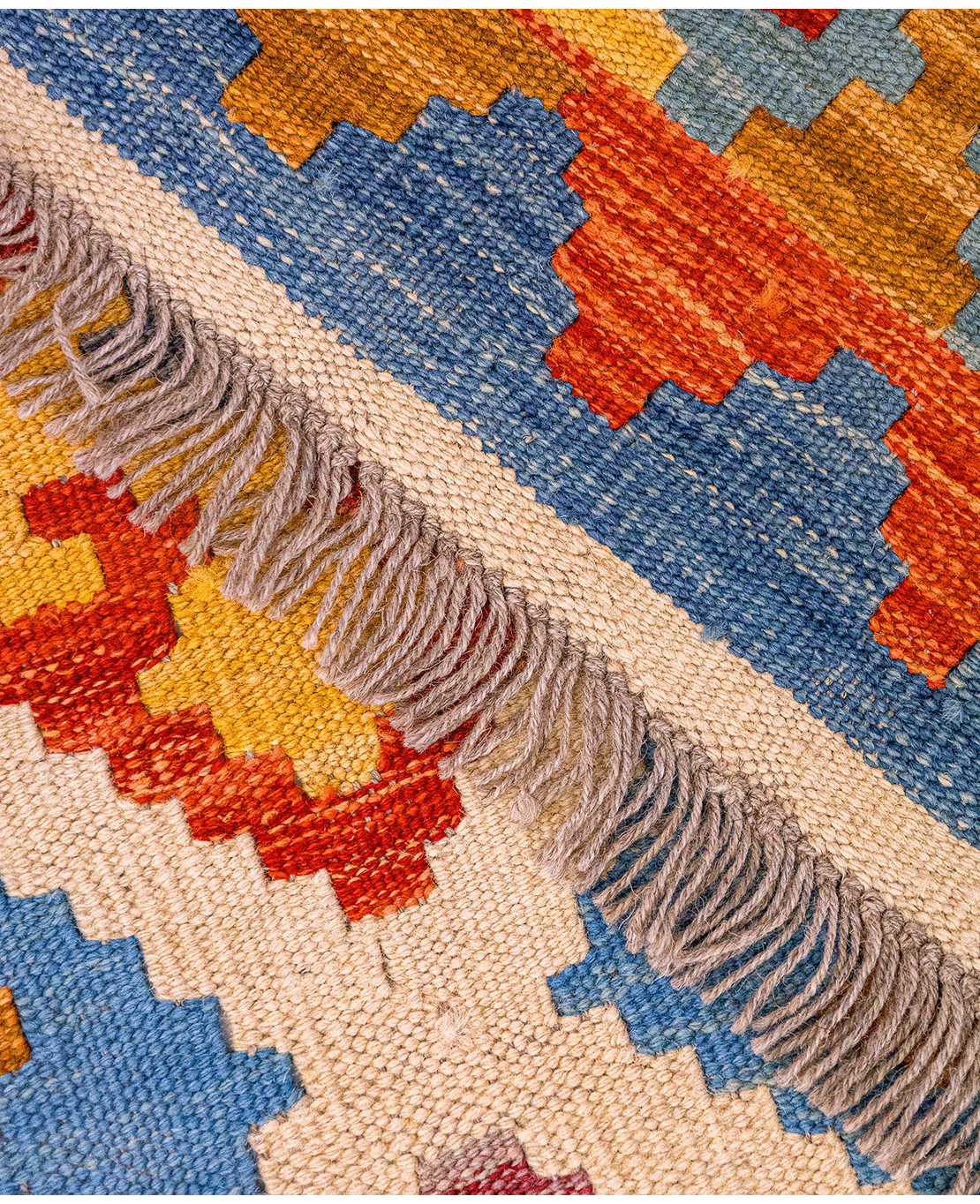 Afghan old style kilim - Image 4