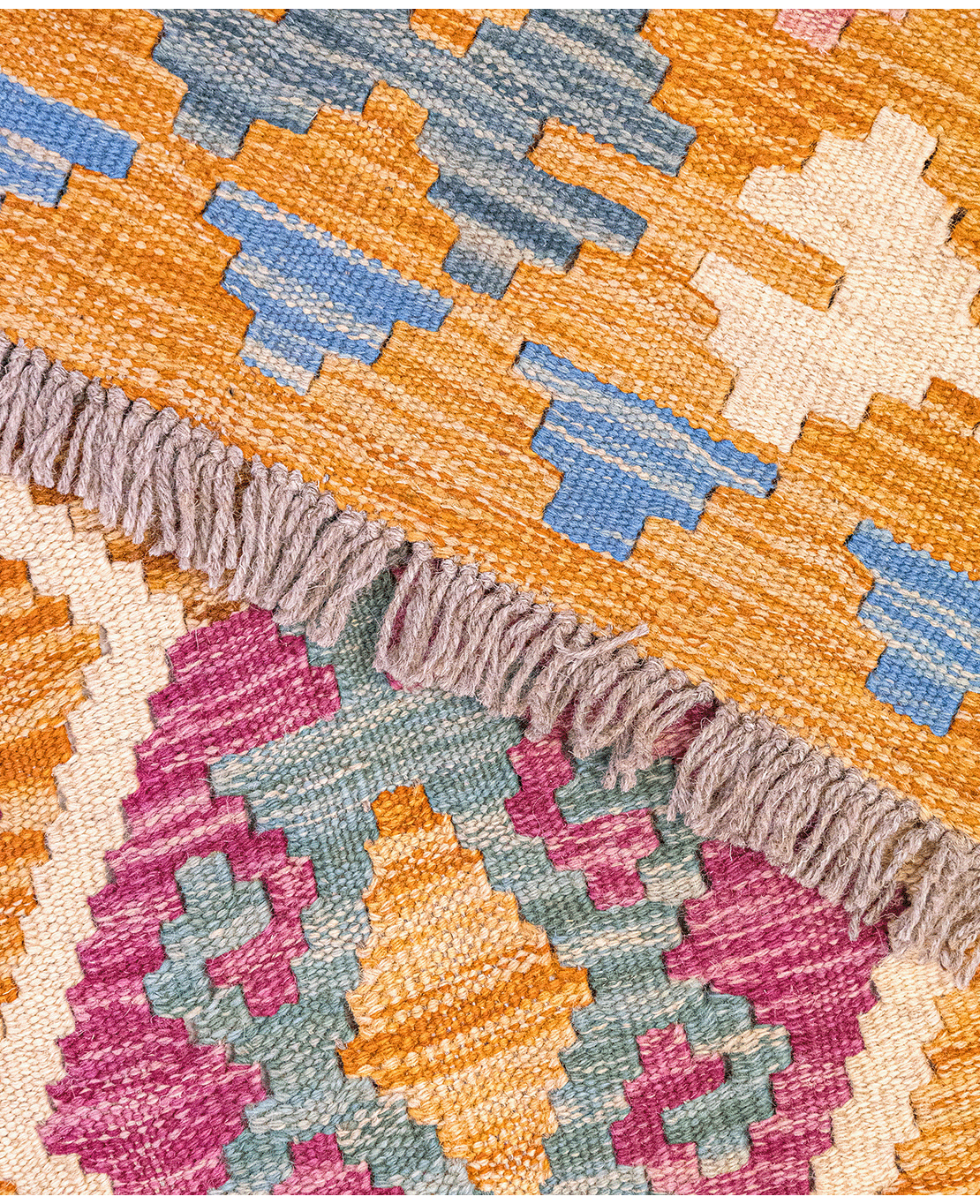 Afghan old style kilim - Image 4