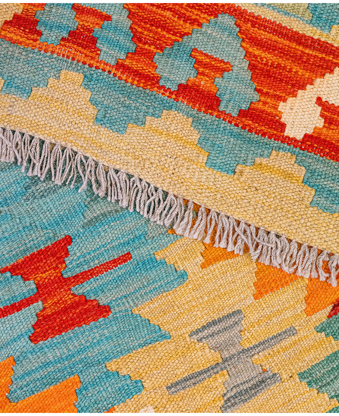 Afghan old style kilim - Image 5