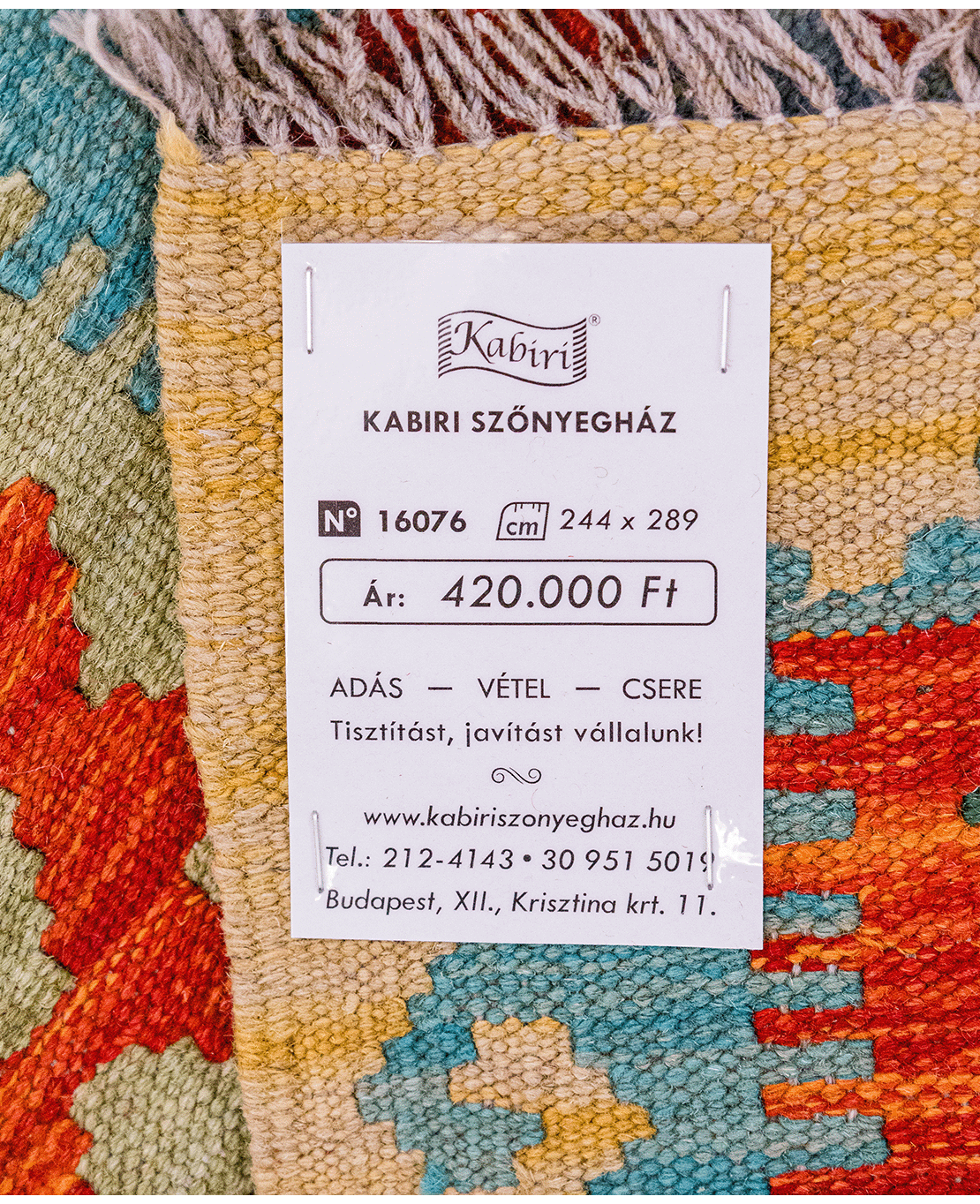 Afghan old style kilim - Image 6
