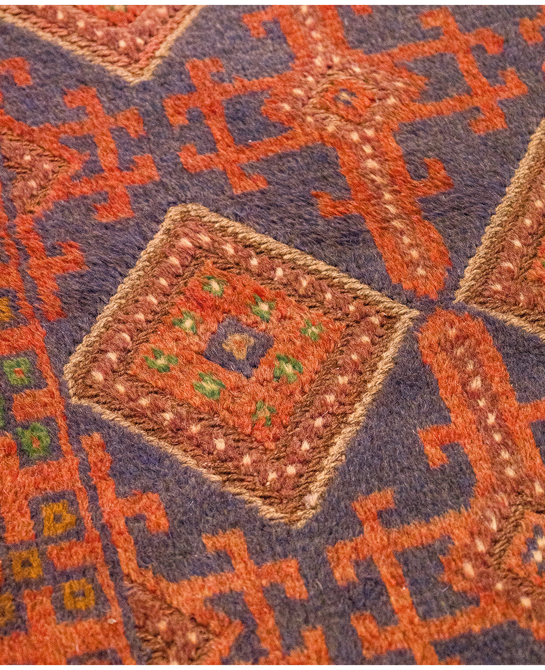 Afghan Nachoni handmade wool runner rug - Image 3