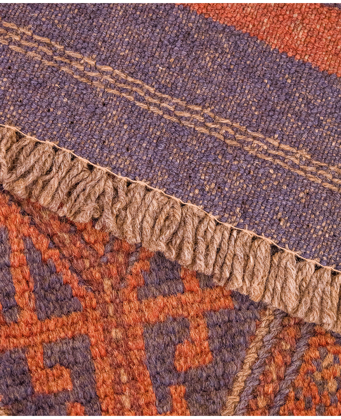Afghan Nachoni handmade wool runner rug - Image 4